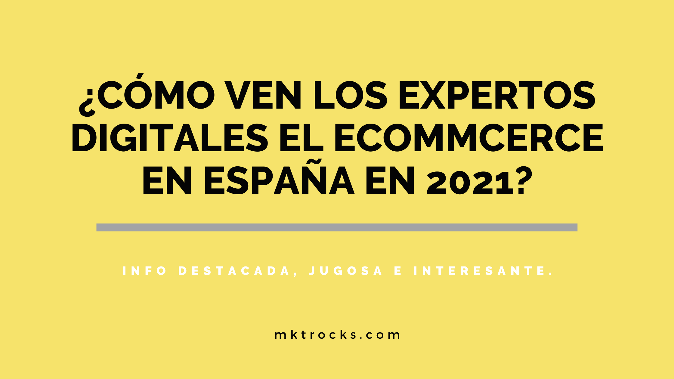 ¿Cómo ven los expertos digitales el ecommerce en España en 2021? – Informe Ecommerce
